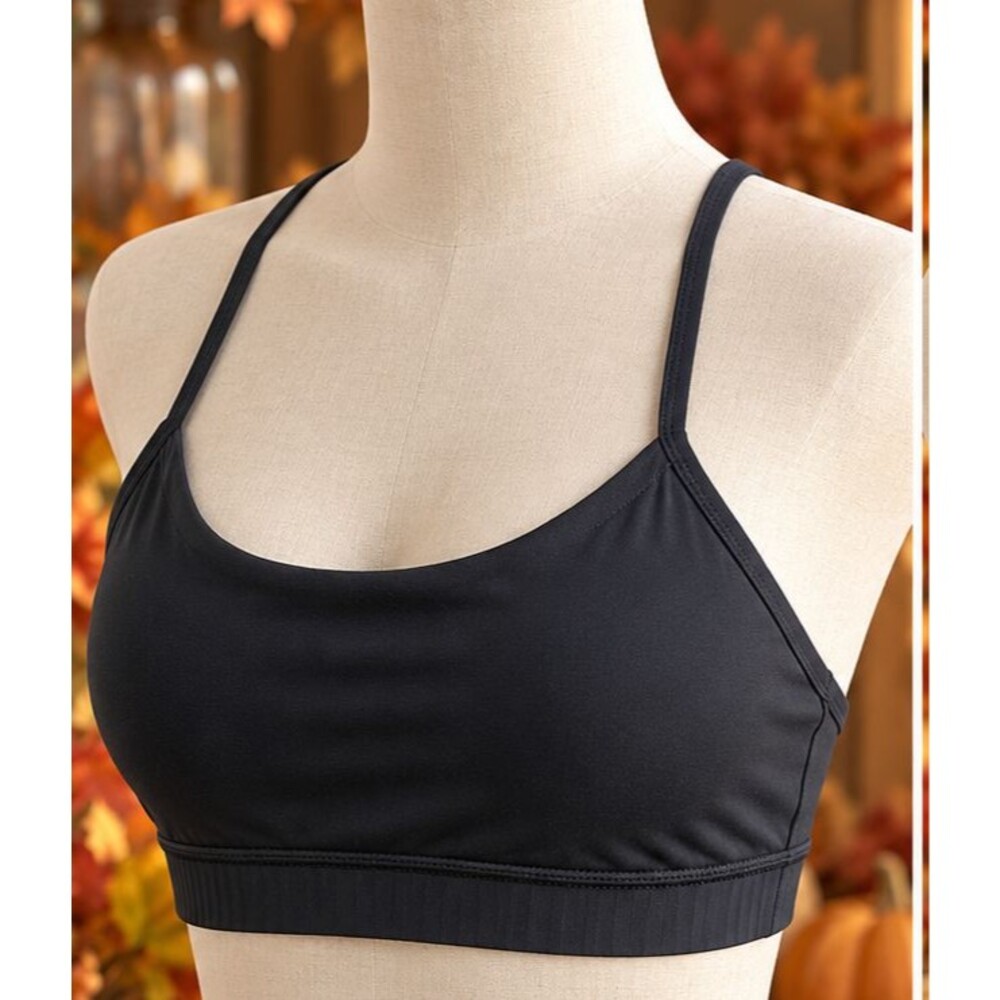 CRZ YOGA  black Y-Back sports bra Women’s apx Small Yoga Pilates